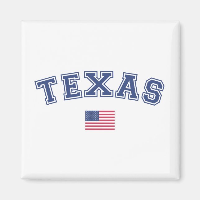 Texas State USA flagga Magnet (Framsidan)