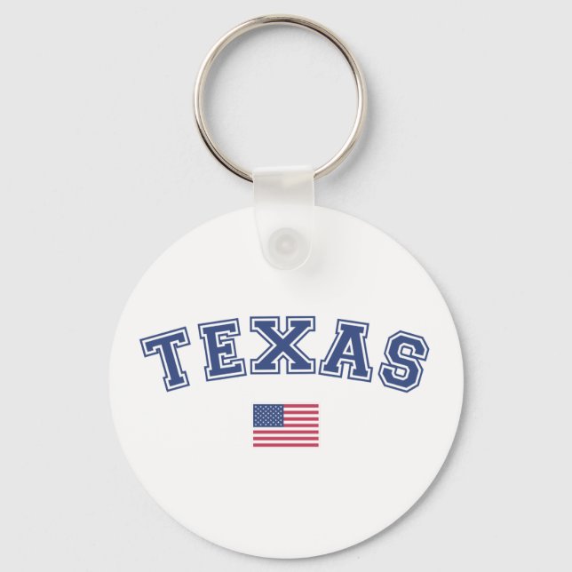 Texas State USA flagga Nyckelring (Framsida)
