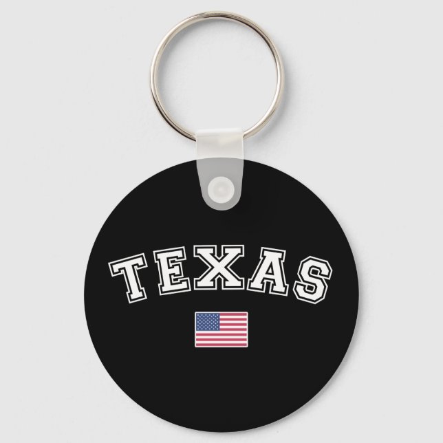 Texas State USA flagga Nyckelring (Framsida)
