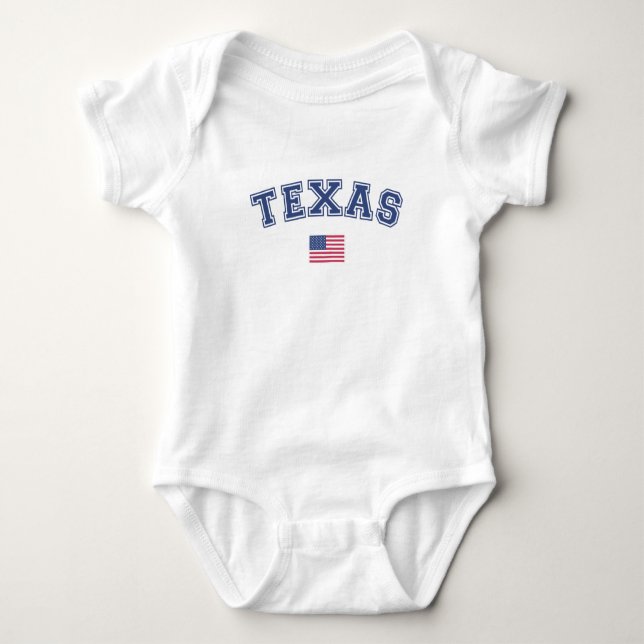 Texas State USA flagga T Shirt (Framsida)