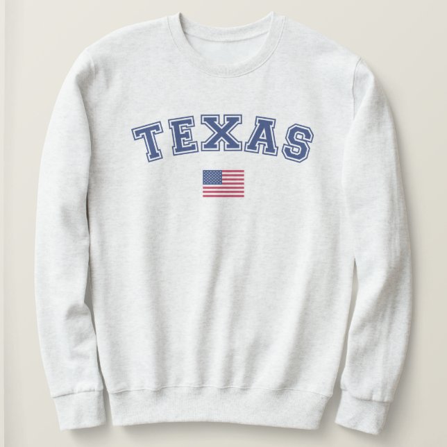 Texas State USA flagga T Shirt (Design framsida)
