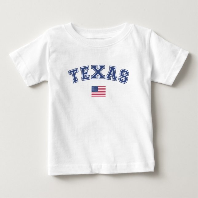 Texas State USA flagga T Shirt (Framsida)