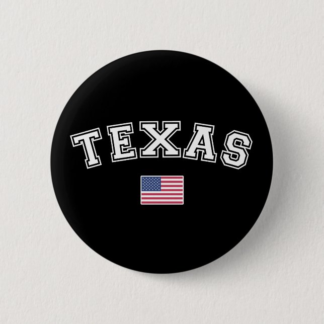 Texas State USA flagga T-Shirt Knapp (Framsida)