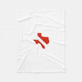 Texas statlig dykflagga fleecefilt