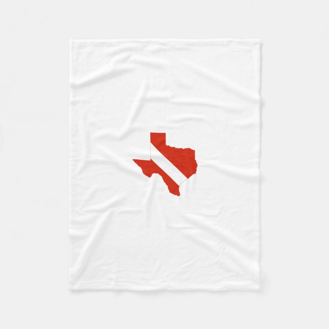 Texas statlig dykflagga fleecefilt (Framsidan)
