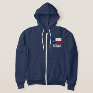 Texas statlig flagga anpassningsbar zipper hoodie  t shirt