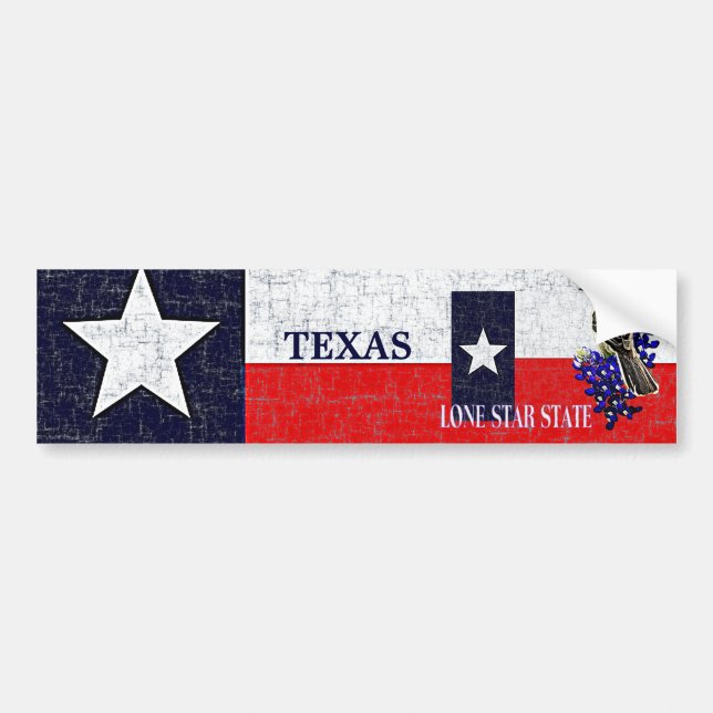 TEXAS STATLIG FLAGGA BILDEKAL (Framsidan)