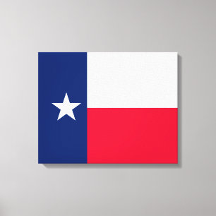 Texas Statlig flagga Design Decor Canvastryck