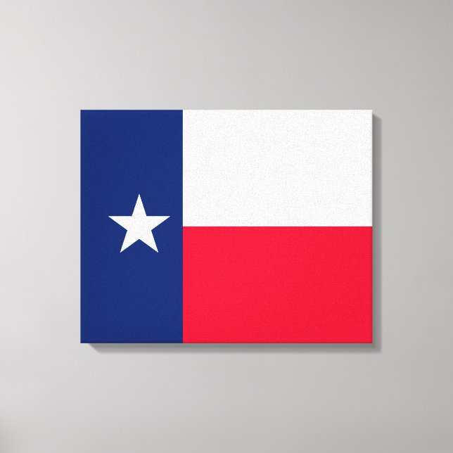 Texas Statlig flagga Design Decor Canvastryck (Framsida)