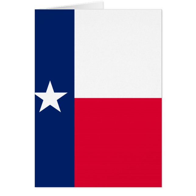 Texas Statlig flagga Design Hälsningskort (Framsidan)