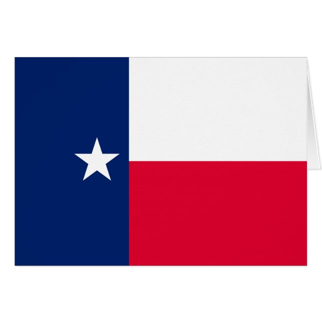 Texas Statlig flagga Design Hälsningskort (Framsidan Horizontal)