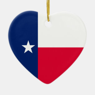 Texas Statlig flagga Design Julgransprydnad Keramik