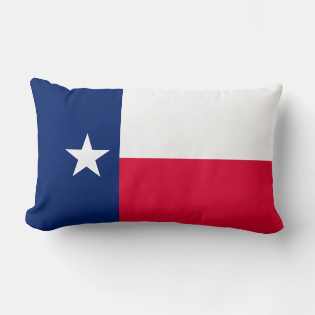 Texas Statlig flagga Design Lumbarkudde (Framsida)