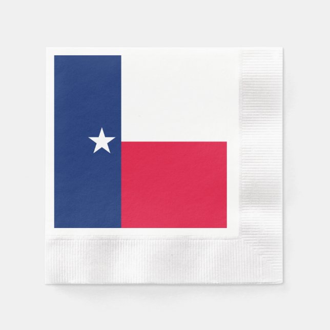 Texas Statlig flagga Design Pappersservett (Framsidan)