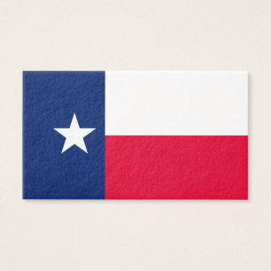 Texas Statlig flagga Design Visitkort