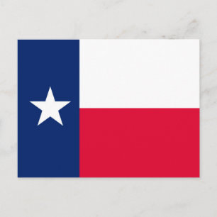 Texas Statlig flagga Design Vykort