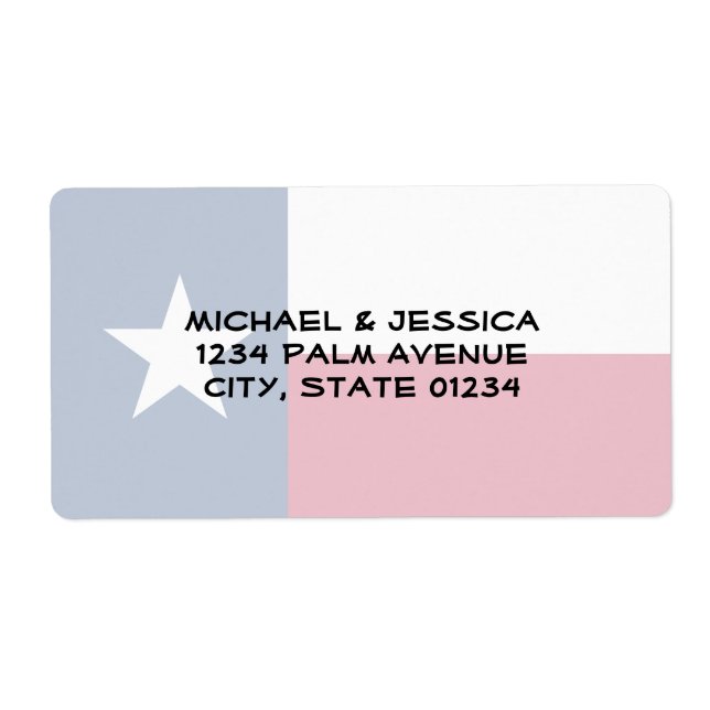 Texas Statlig flagga Fraktsedel (Framsidan)