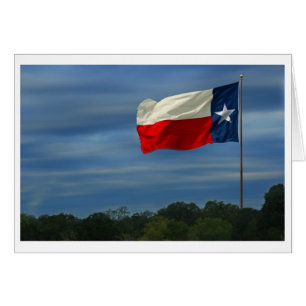 Texas Statlig flagga Hälsningskort
