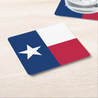 Texas statlig flagga - högkvalitativ autentisk underlägg papper kvadrat