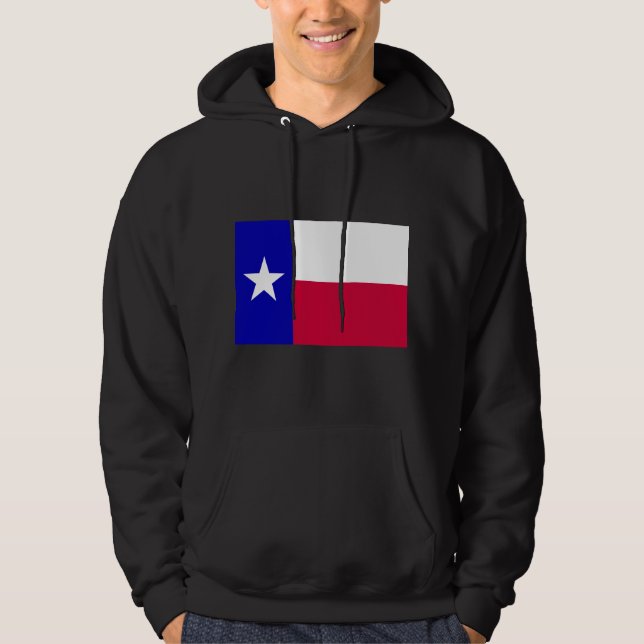 Texas Statlig flagga Hoodie (Framsida)
