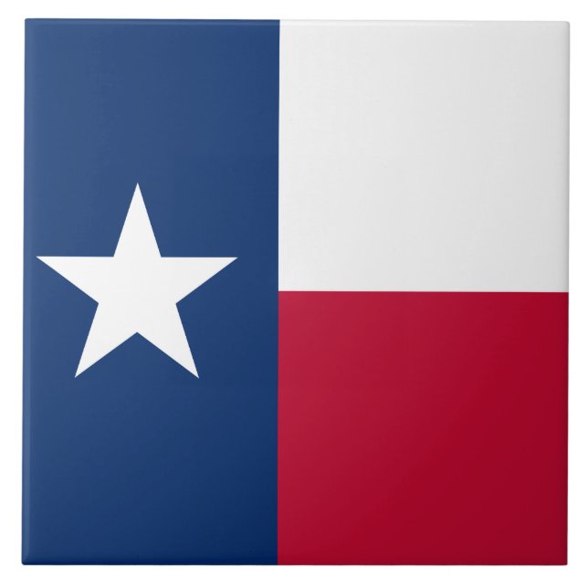 Texas statlig flagga kakelplatta (Framsidan)