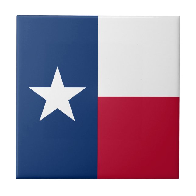 Texas Statlig flagga Kakelplatta (Framsidan)
