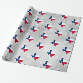 Texas Statlig flagga Karta Presentpapper