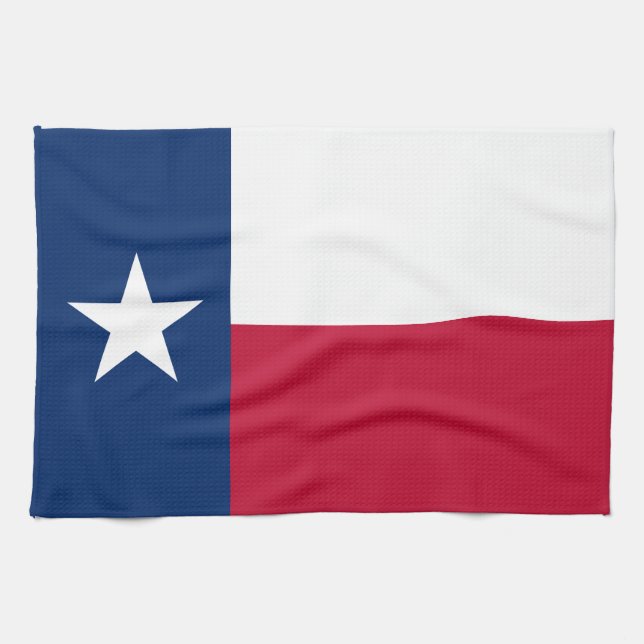 Texas Statlig flagga Kökshandduk (Horisontell)