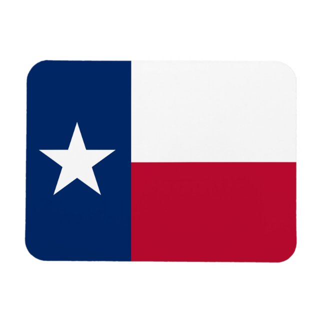 Texas Statlig flagga Magnet (Horisontell)
