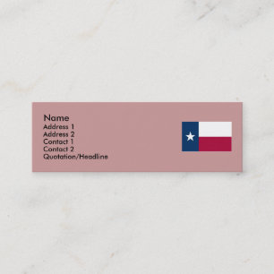 Texas statlig flagga mini visitkort