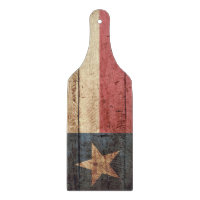 Texas statlig flagga på gammalt Wood korn