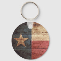 Texas Statlig flagga på Old Wood Grain