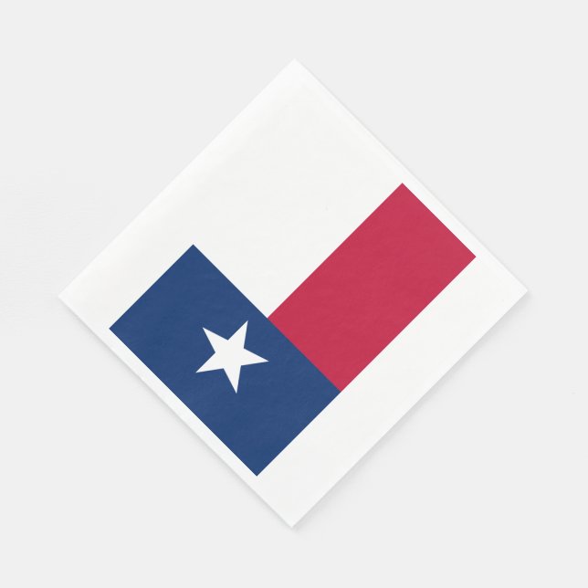 Texas Statlig flagga Pappersservett (Hörn)