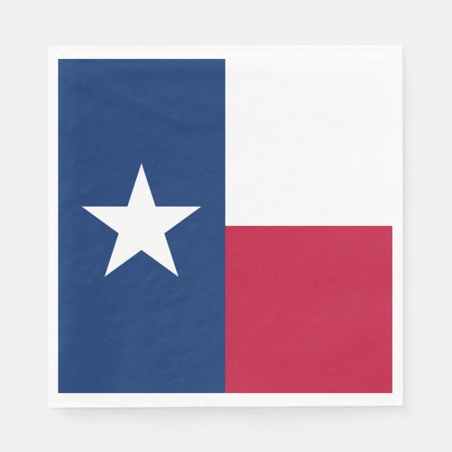 Texas Statlig flagga Pappersservett (Framsidan)