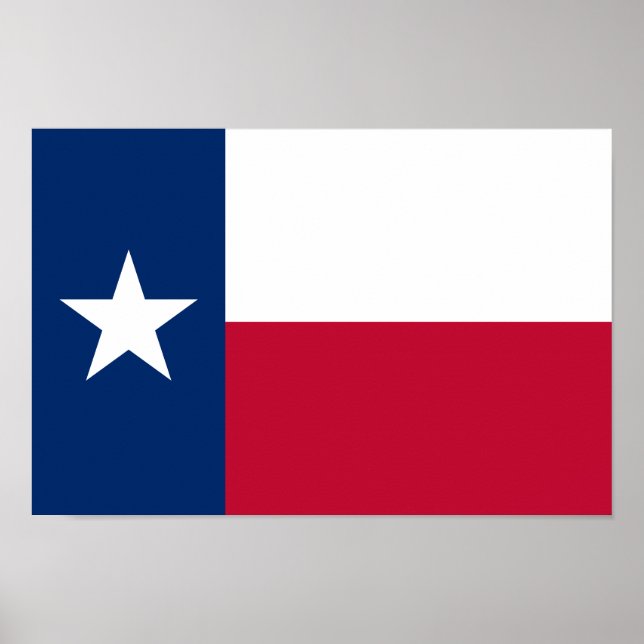 Texas Statlig flagga Poster (Framsidan)