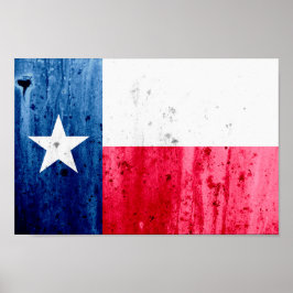 Texas Statlig flagga Poster
