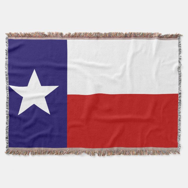 Texas Statlig flagga Print Patriotic Filt (Framsidan)