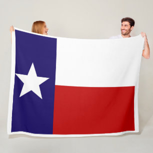 Texas Statlig flagga Skriv ut Patriotic Fleece Bla