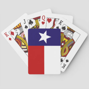 Texas statlig flagga som leker kort spel kort