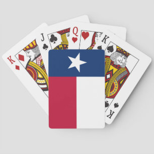 Texas statlig flagga som leker kort spelkort
