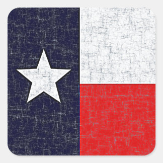 TEXAS STATLIG FLAGGA Sticker Fyrkantigt Klistermärke