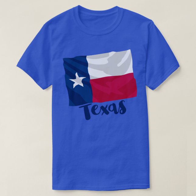 Texas Statlig flagga T-Shirt (Design framsida)