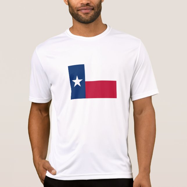 Texas Statlig flagga T Shirt (Framsida)
