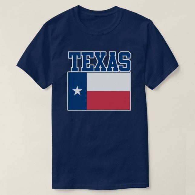 Texas Statlig flagga T-Shirt (Design framsida)