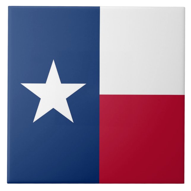 Texas Statlig flagga Tile Kakelplatta (Framsidan)