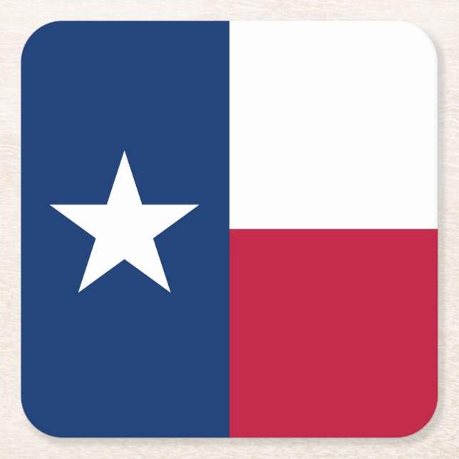 Texas Statlig flagga Underlägg Papper Kvadrat (Framsidan)