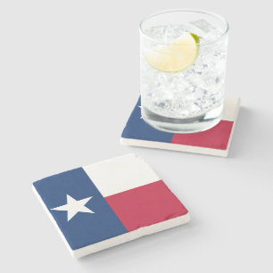 Texas statlig flagga underlägg sten
