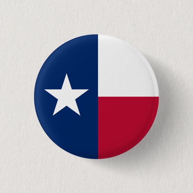 Texas Statlig flagga USA Knapp (Framsida)