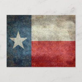 Texas statlig flagga vintage retro stil vykort