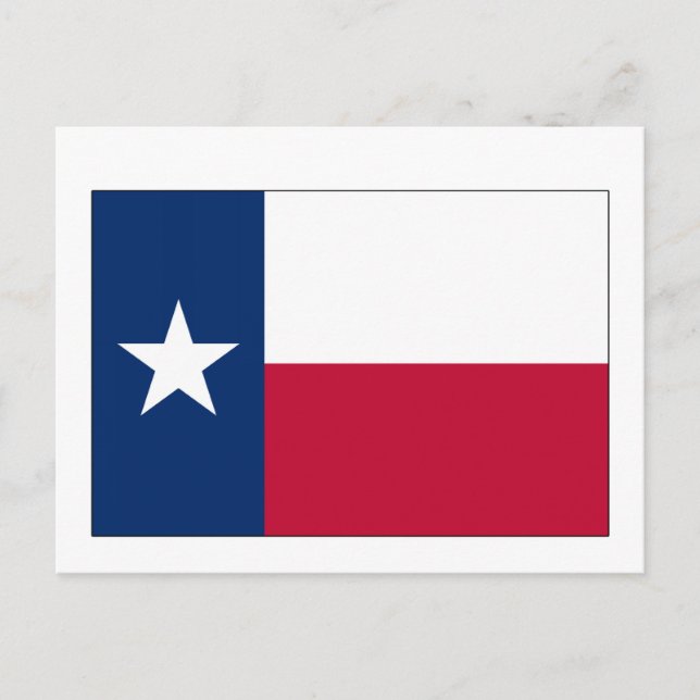 Texas Statlig flagga Vykort (Framsida)
